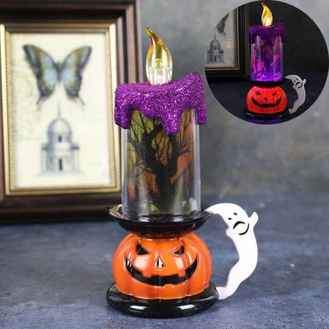 3D Pumpkin Skeleton Halloween Candle Lights - Image 5