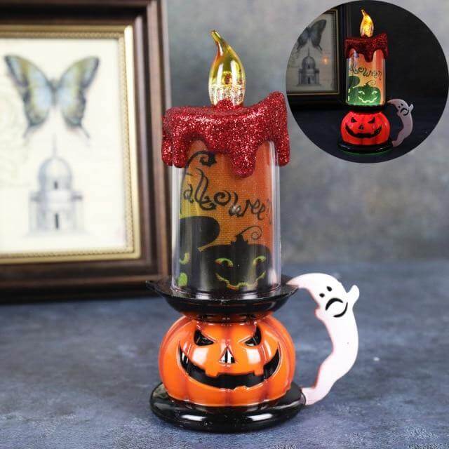 3D Pumpkin Skeleton Halloween Candle Lights - Image 8