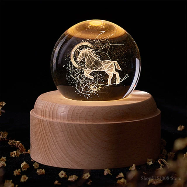 3D Rotating Crystal Universe Music LED Lamp - Image 11