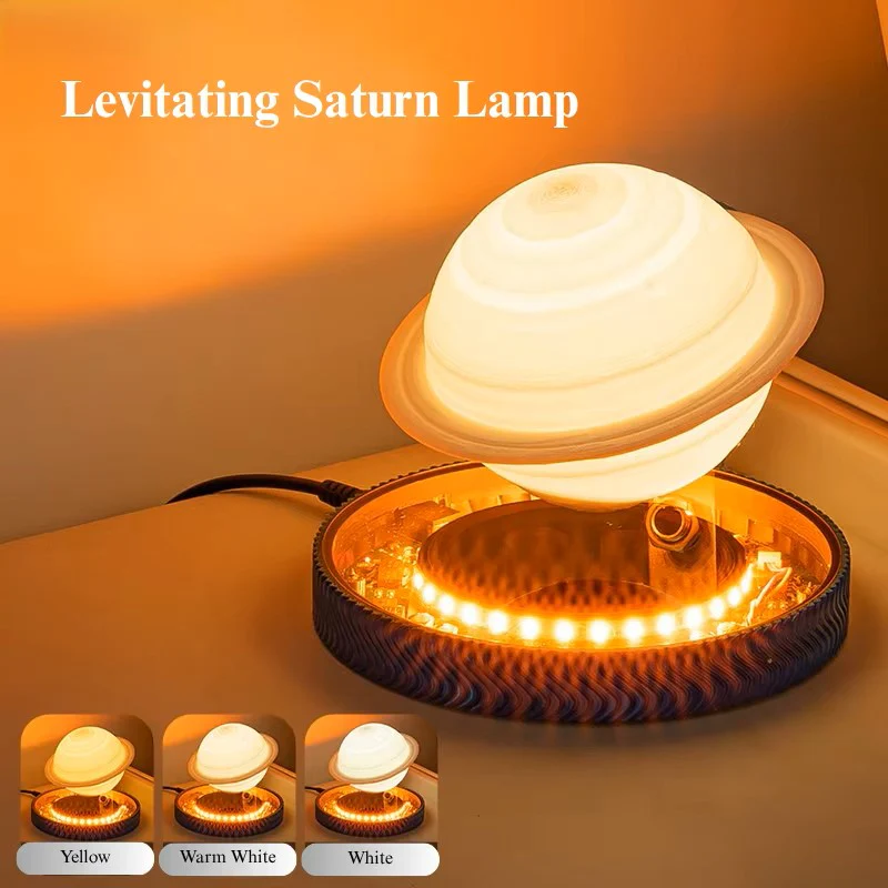 3D Saturn Space Lover Magnetic Levitating Lamp - Image 2