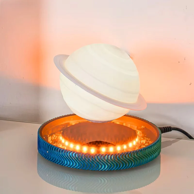 3D Saturn Space Lover Magnetic Levitating Lamp - Image 3