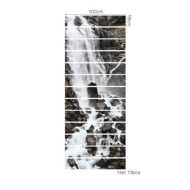 3D Stair Waterfall Sticker - Image 3