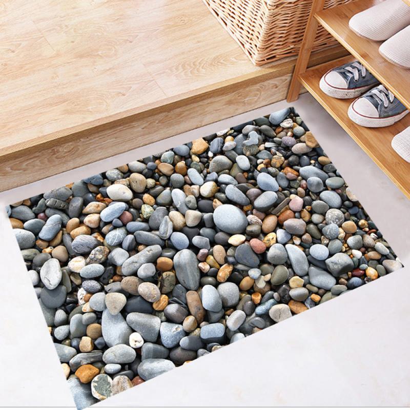 3D Stone Surface Bathroom Floor Stickers - Image 5