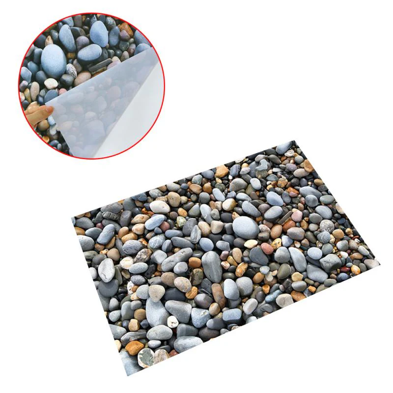 3D Stone Surface Bathroom Floor Stickers - Image 7