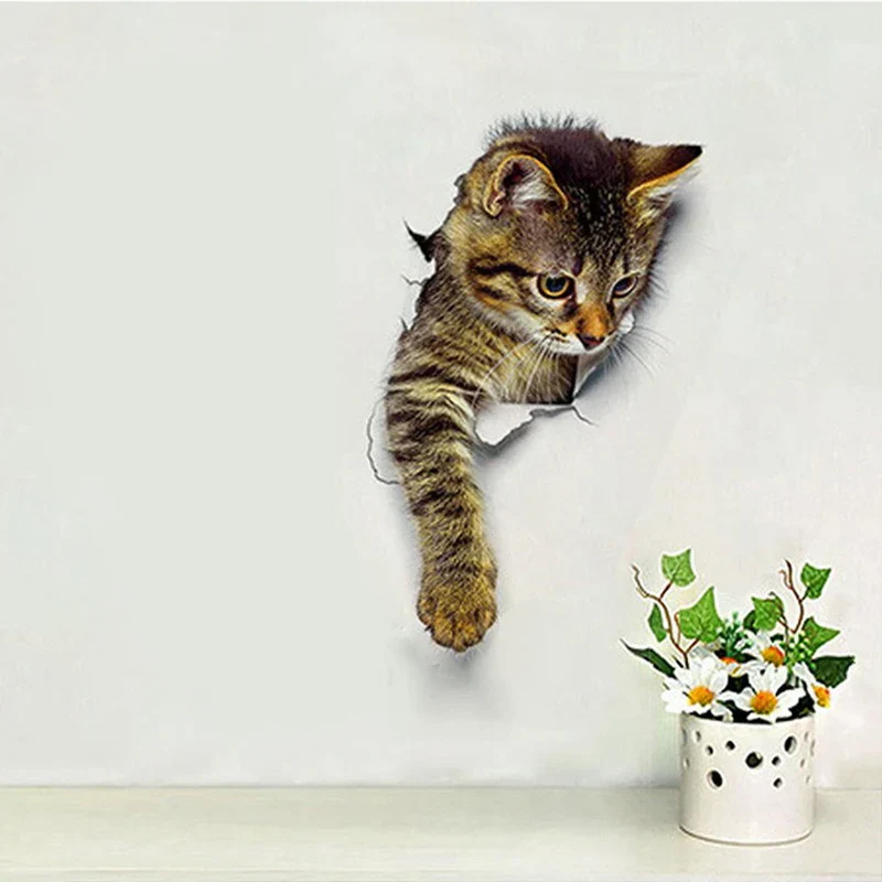 3D Toilet Protector Cat Sticker - Image 5