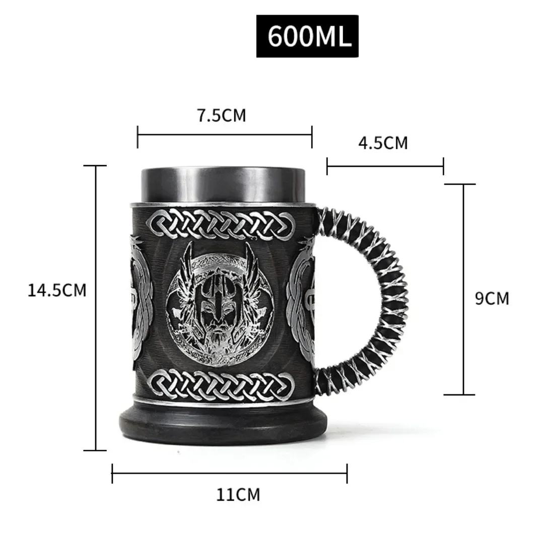 3D Viking-Style Wooden Mug - Image 11