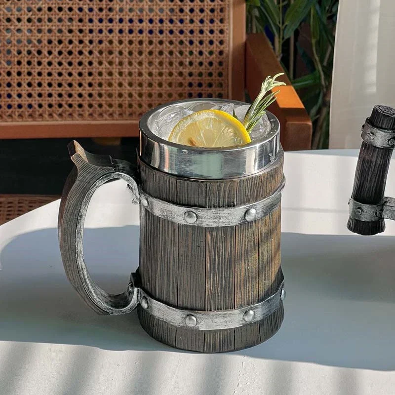 3D Viking-Style Wooden Mug - Image 6