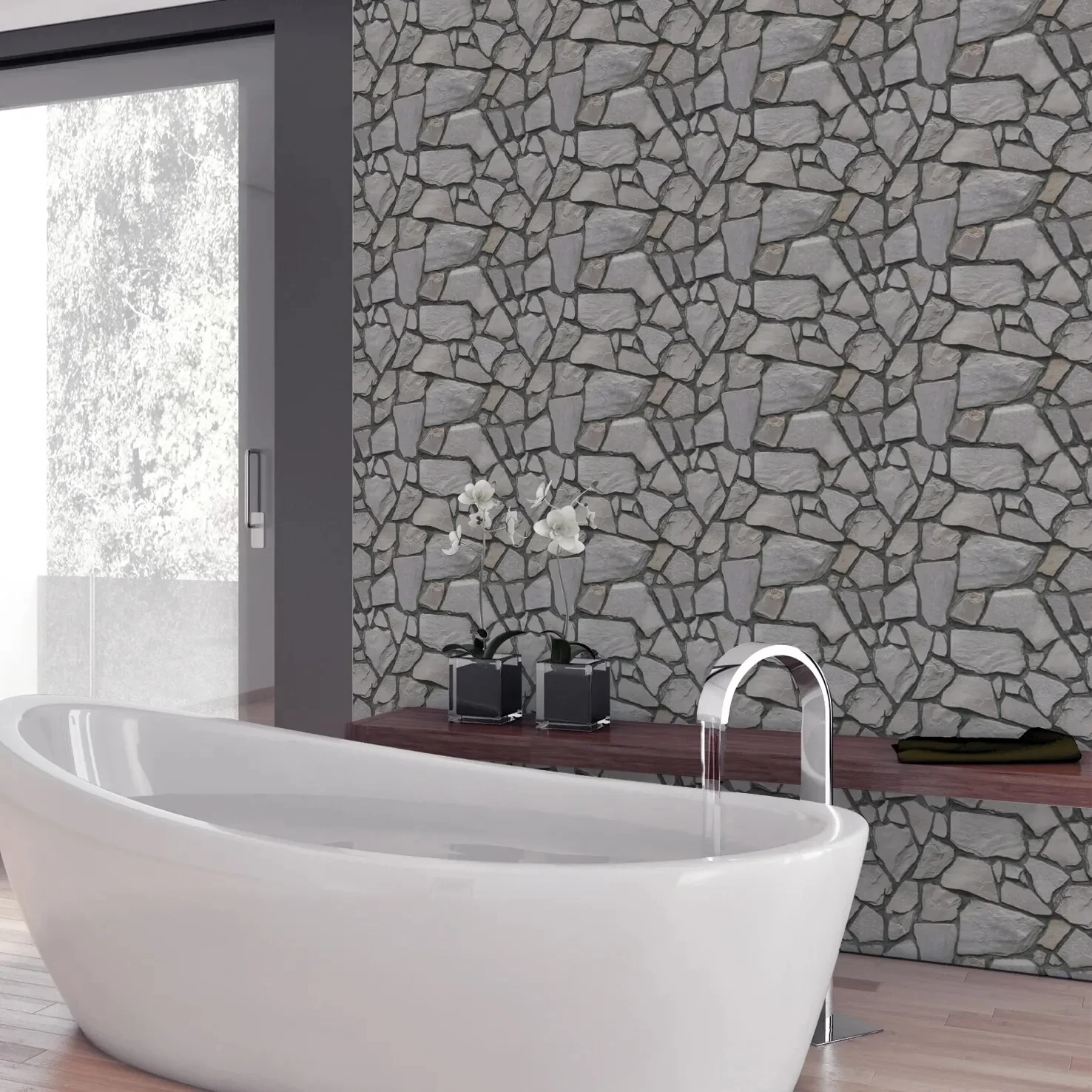 3D Wall Brick Pattern Decal - Image 2