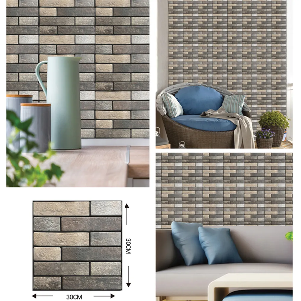 3D Wall Brick Pattern Decal - Image 6
