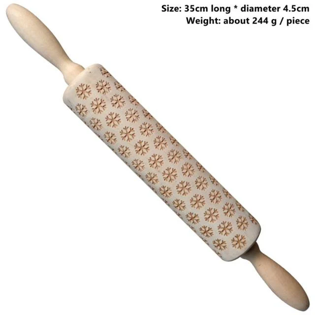 3D Wooden Christmas Rolling Pin - Image 7