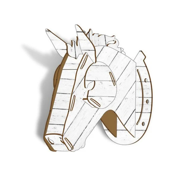 3D Wooden Craft Horse Hanging Wall Decor - Image 7