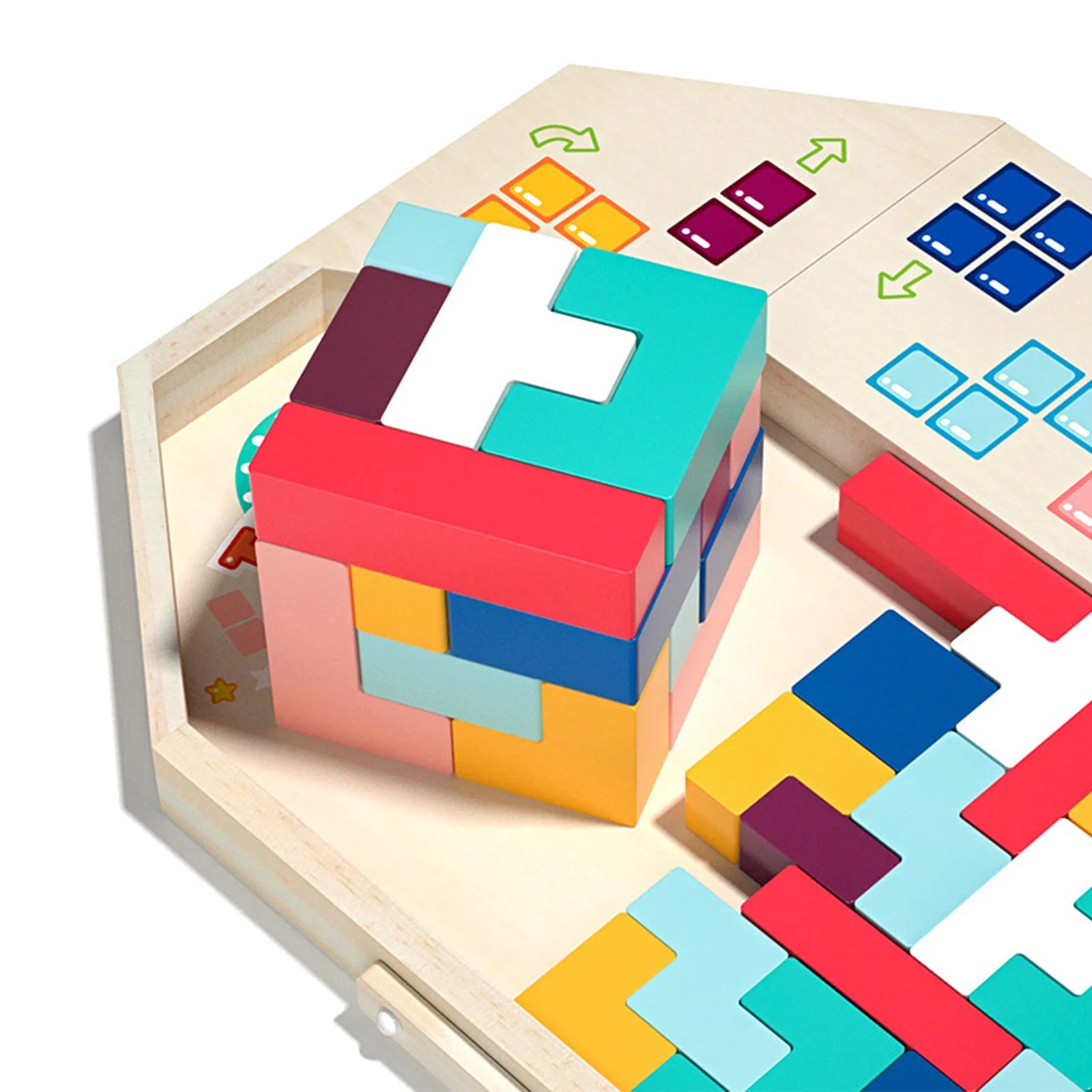 3D Wooden Creative Educational Puzzle - Image 2
