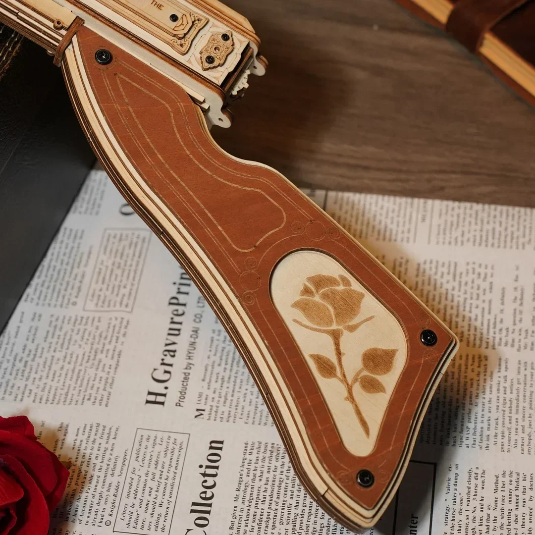 3D Wooden Model Toy Gun Assembly Set - Image 4