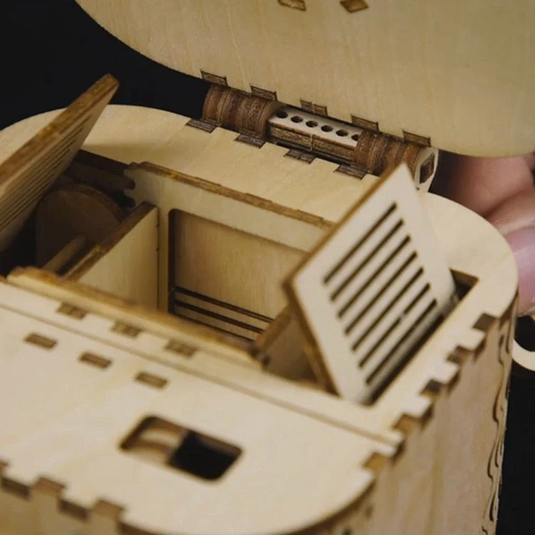 3D Wooden Puzzle Jewelry Storage Box - Image 3