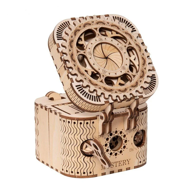 3D Wooden Puzzle Jewelry Storage Box - Image 5