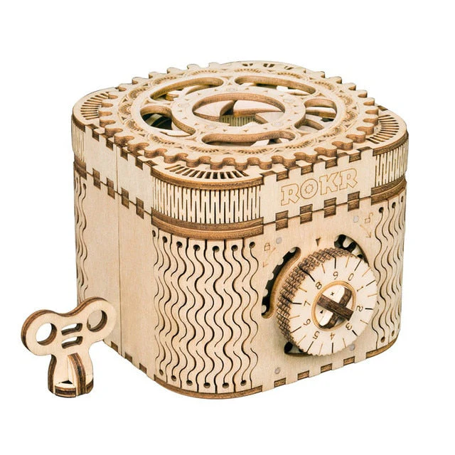 3D Wooden Puzzle Jewelry Storage Box - Image 7