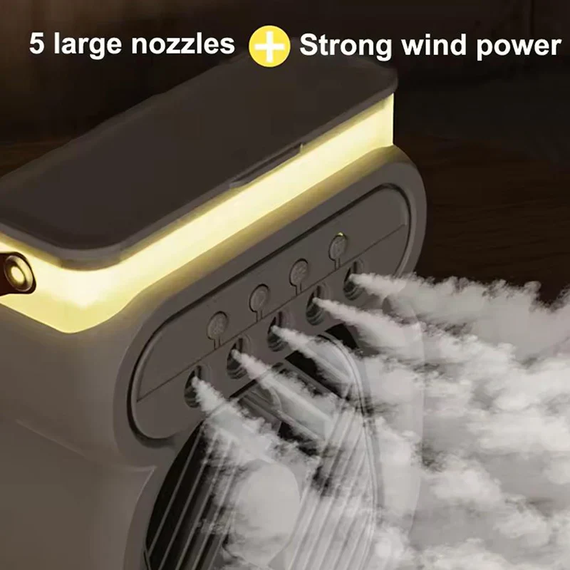 3in1 Air Cooler LED Night Lamp Humidifier Fan - Image 2