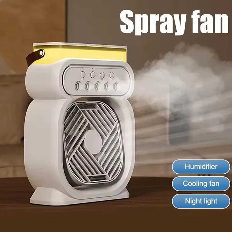 3in1 Air Cooler LED Night Lamp Humidifier Fan - Image 5