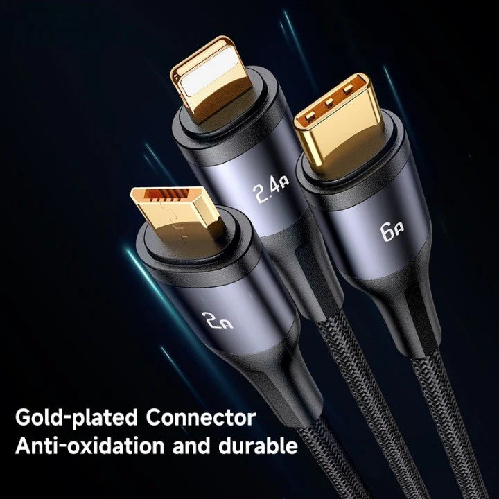 3in1 Digital Display Quick Charging Universal Charging Cable - Image 4