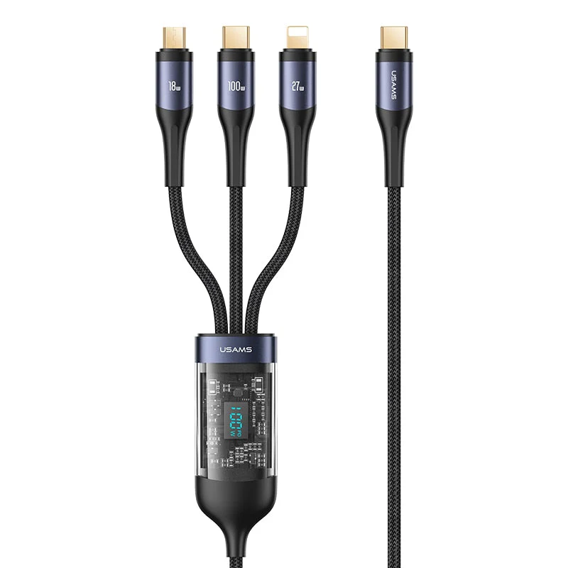 3in1 Digital Display Quick Charging Universal Charging Cable - Image 7