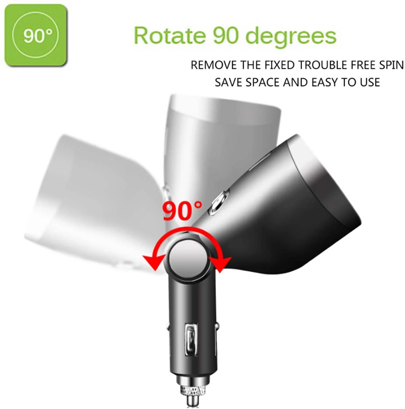 3in1 Dual USB Port Car Lighter Socket Splitter - Image 8