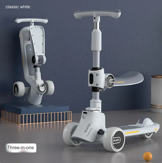 3in1 Foldable Musical Light-Up Kids Scooter - Image 5