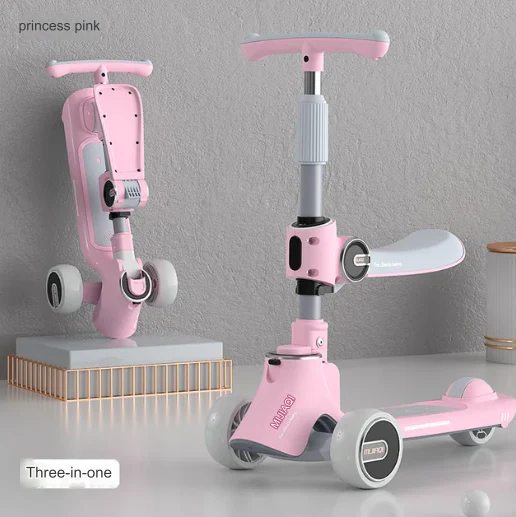 3in1 Foldable Musical Light-Up Kids Scooter - Image 6