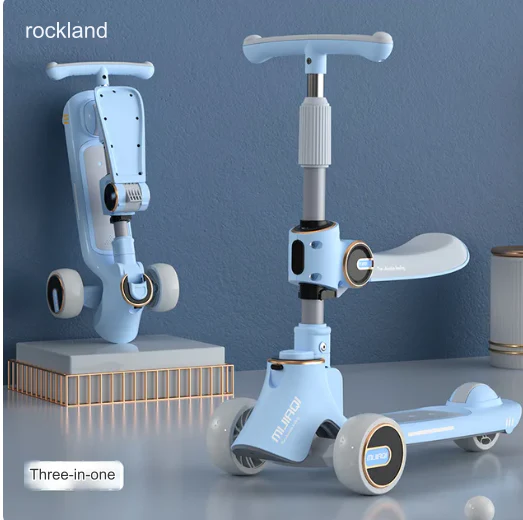 3in1 Foldable Musical Light-Up Kids Scooter - Image 7