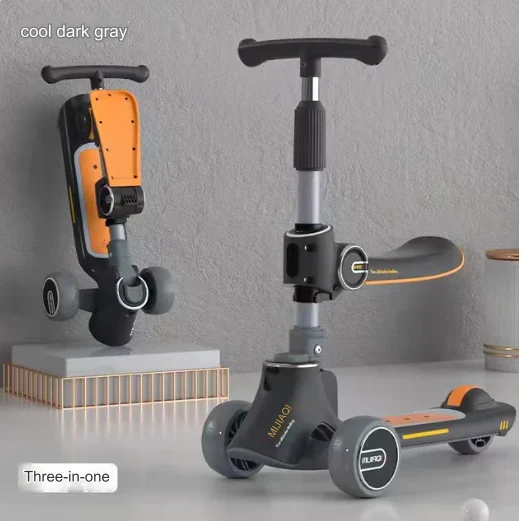 3in1 Foldable Musical Light-Up Kids Scooter - Image 8