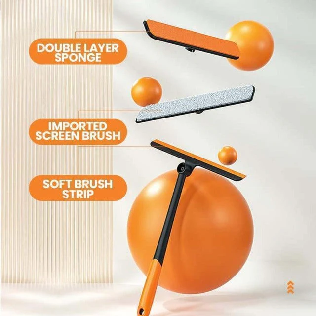 3in1 Foldable Window Cleaning Wiper Brush - Image 2