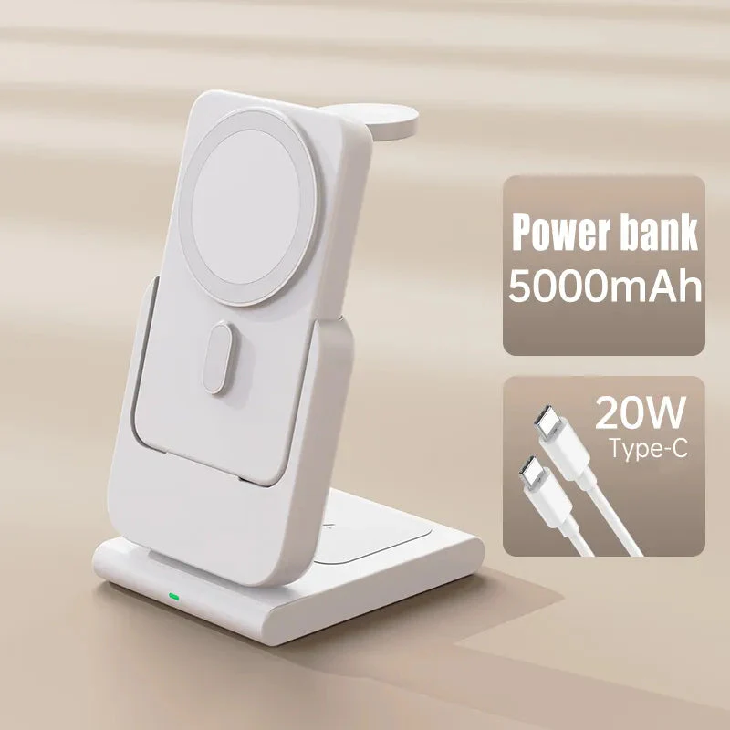 3in1 Magnetic Fast Charging Magsafe Power Bank Station - Image 6