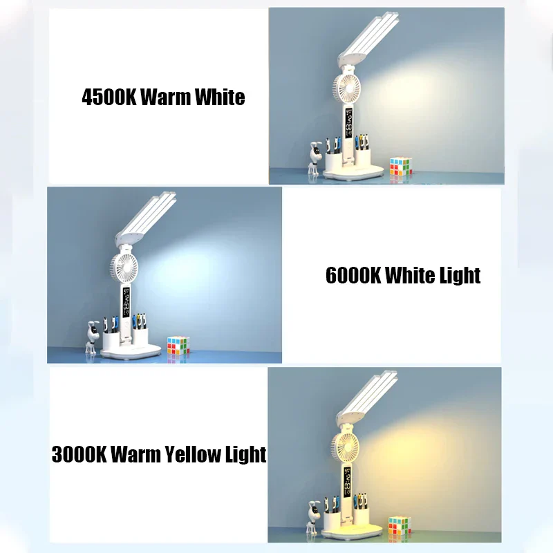 3in1 Multifunctional Four-Head Smart Table Lamp - Image 3