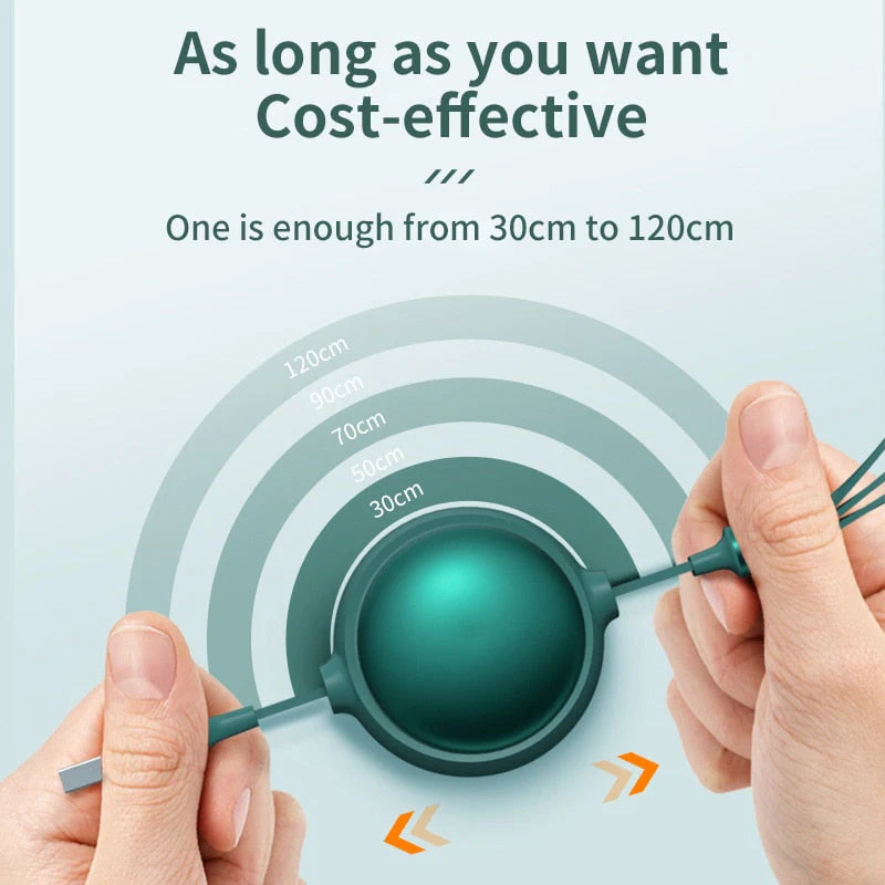 3in1 Retractable Fast Charging Cable - Image 6