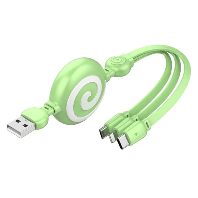 3in1 Retractable Universal Phone Charging Cable - Image 5