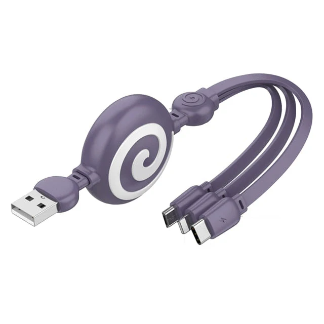 3in1 Retractable Universal Phone Charging Cable - Image 7