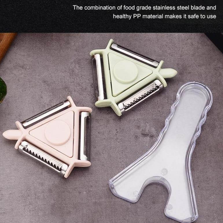 3in1 Rotating Stainless Steel Fruit Vegetable Peeler - Image 13