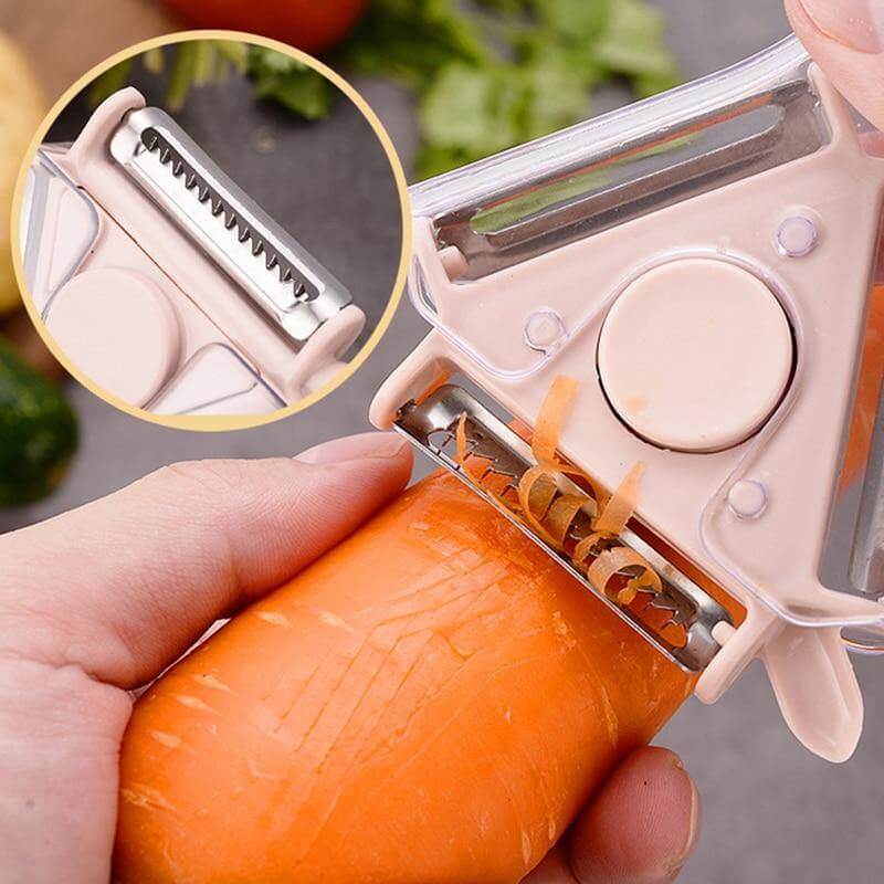 3in1 Rotating Stainless Steel Fruit Vegetable Peeler - Image 8