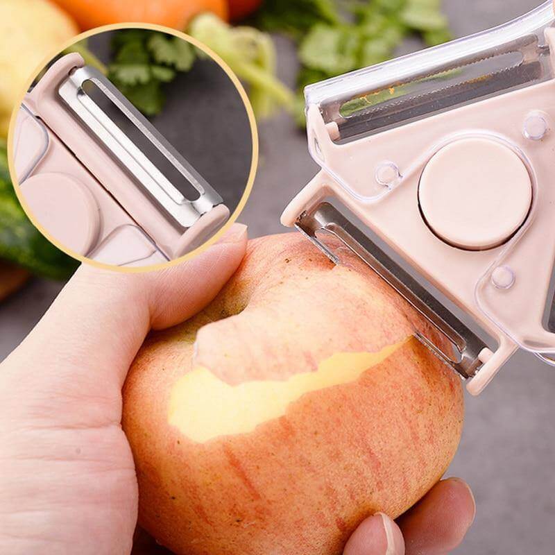 3in1 Rotating Stainless Steel Fruit Vegetable Peeler - Image 9