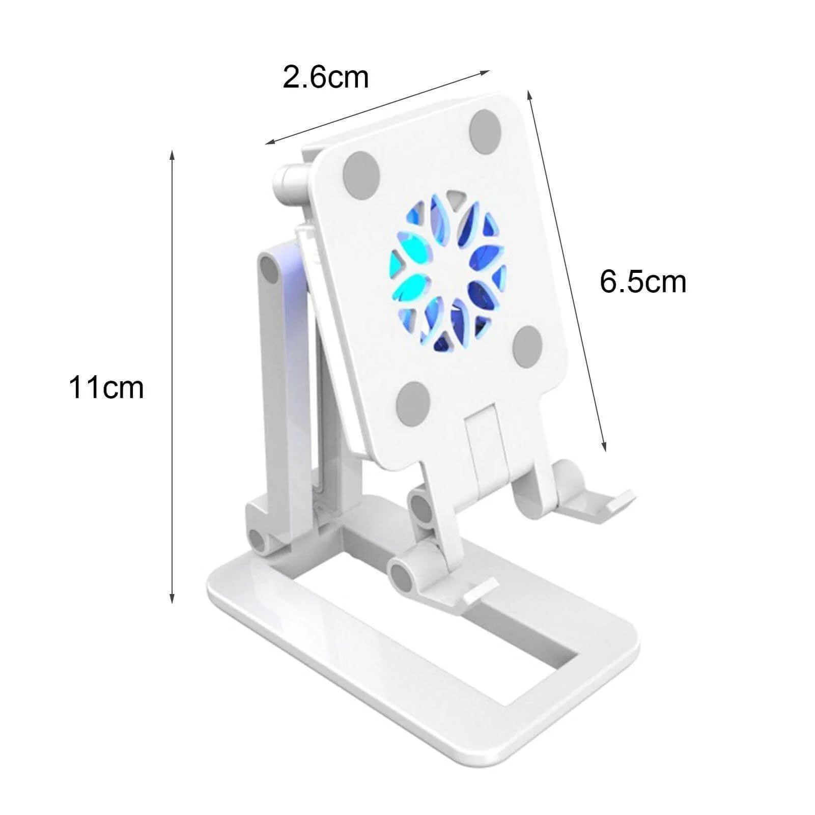 3in1 Selfie Light Adjustable Cooling Fan Phone Holder - Image 12
