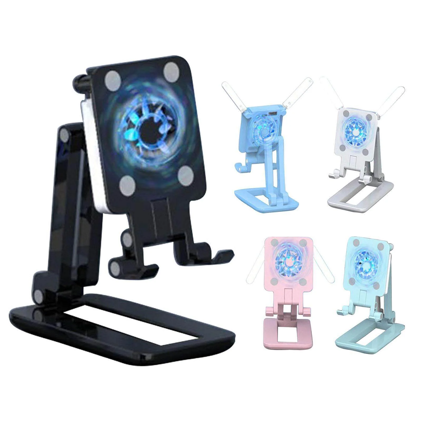 3in1 Selfie Light Adjustable Cooling Fan Phone Holder - Image 15