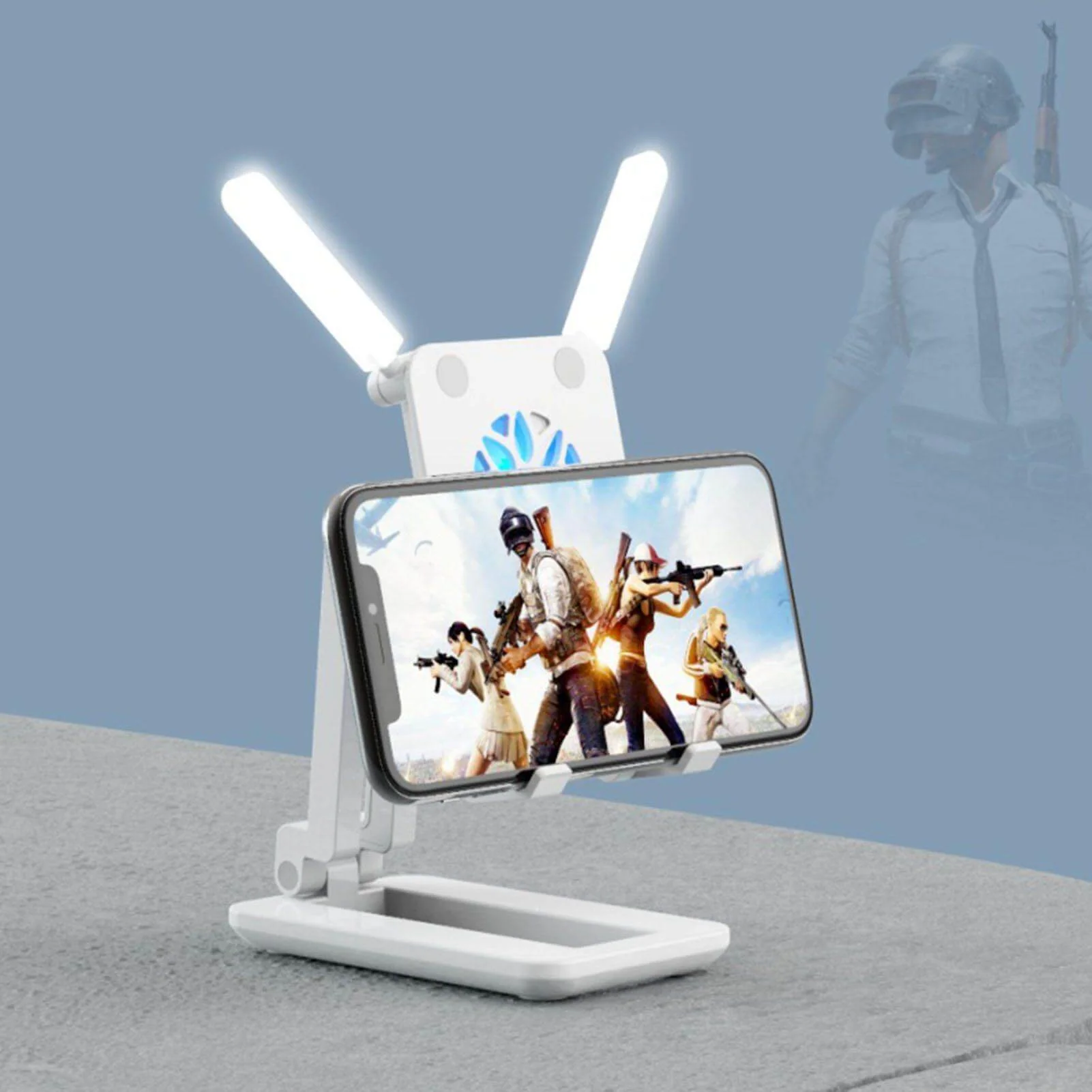 3in1 Selfie Light Adjustable Cooling Fan Phone Holder - Image 3