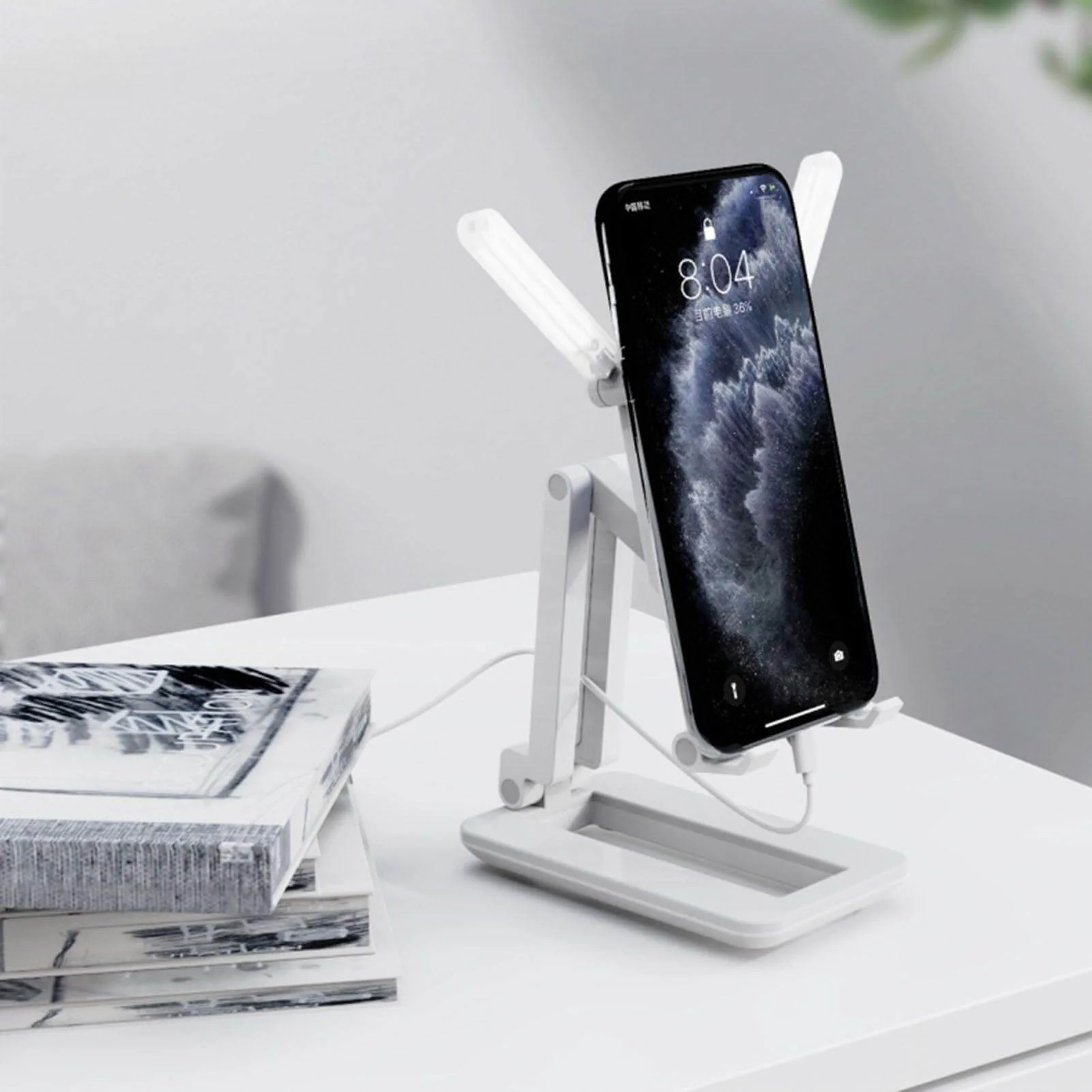 3in1 Selfie Light Adjustable Cooling Fan Phone Holder - Image 8