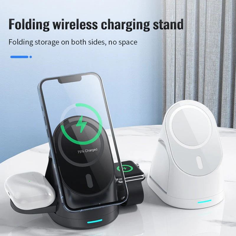 3in1 Space Station Magnetic Wireless Charger Stand - Image 4