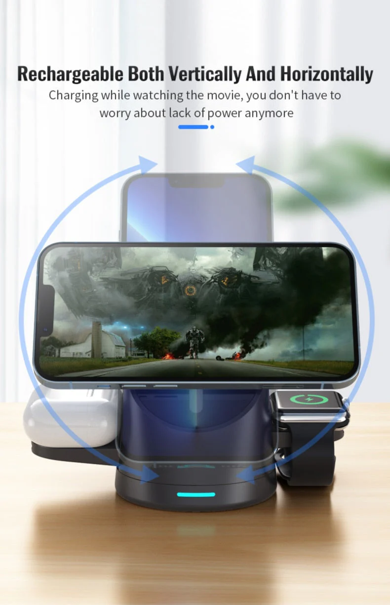 3in1 Space Station Magnetic Wireless Charger Stand - Image 7