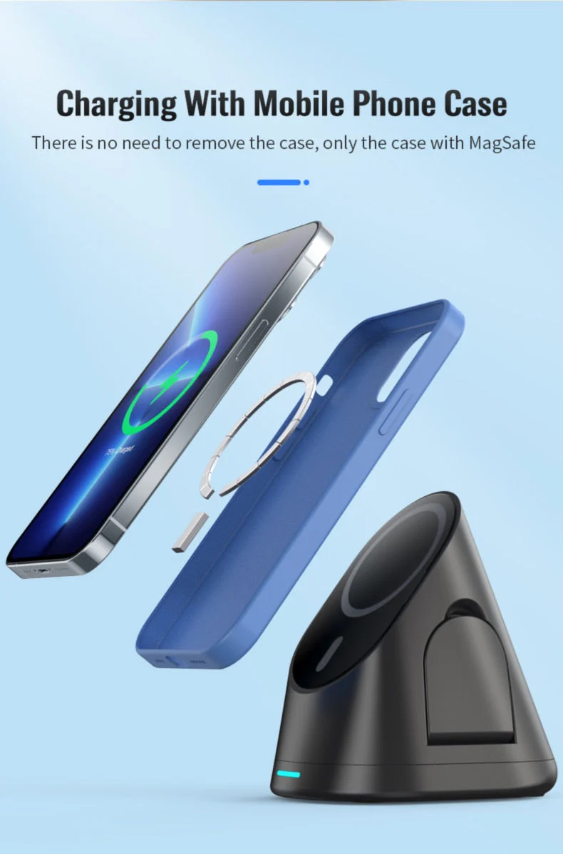 3in1 Space Station Magnetic Wireless Charger Stand - Image 8