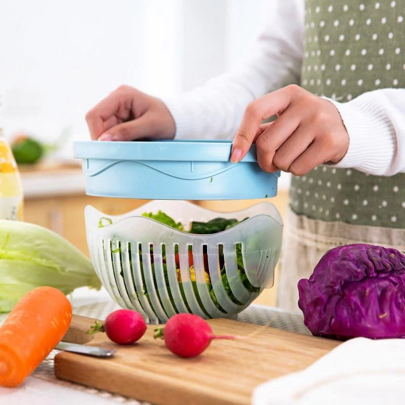3in1 Vegetable Draining Cutter Basket - Image 2