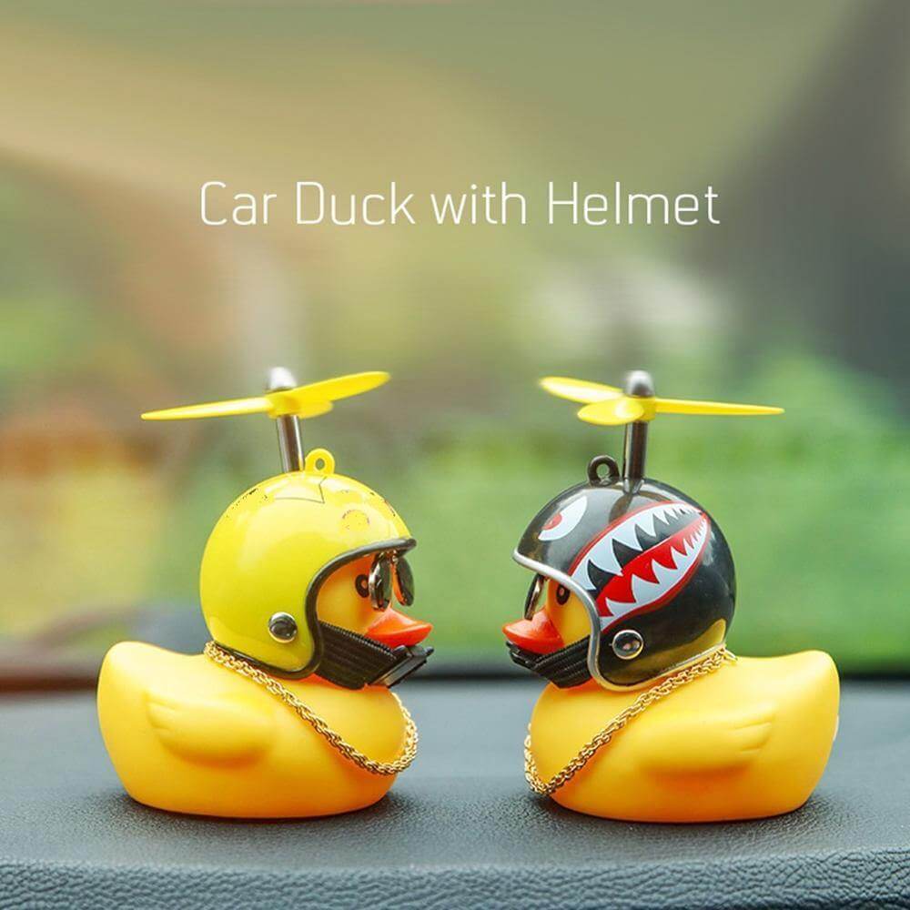 3pcs Mission Serious Car Duck with Helmet - Image 3