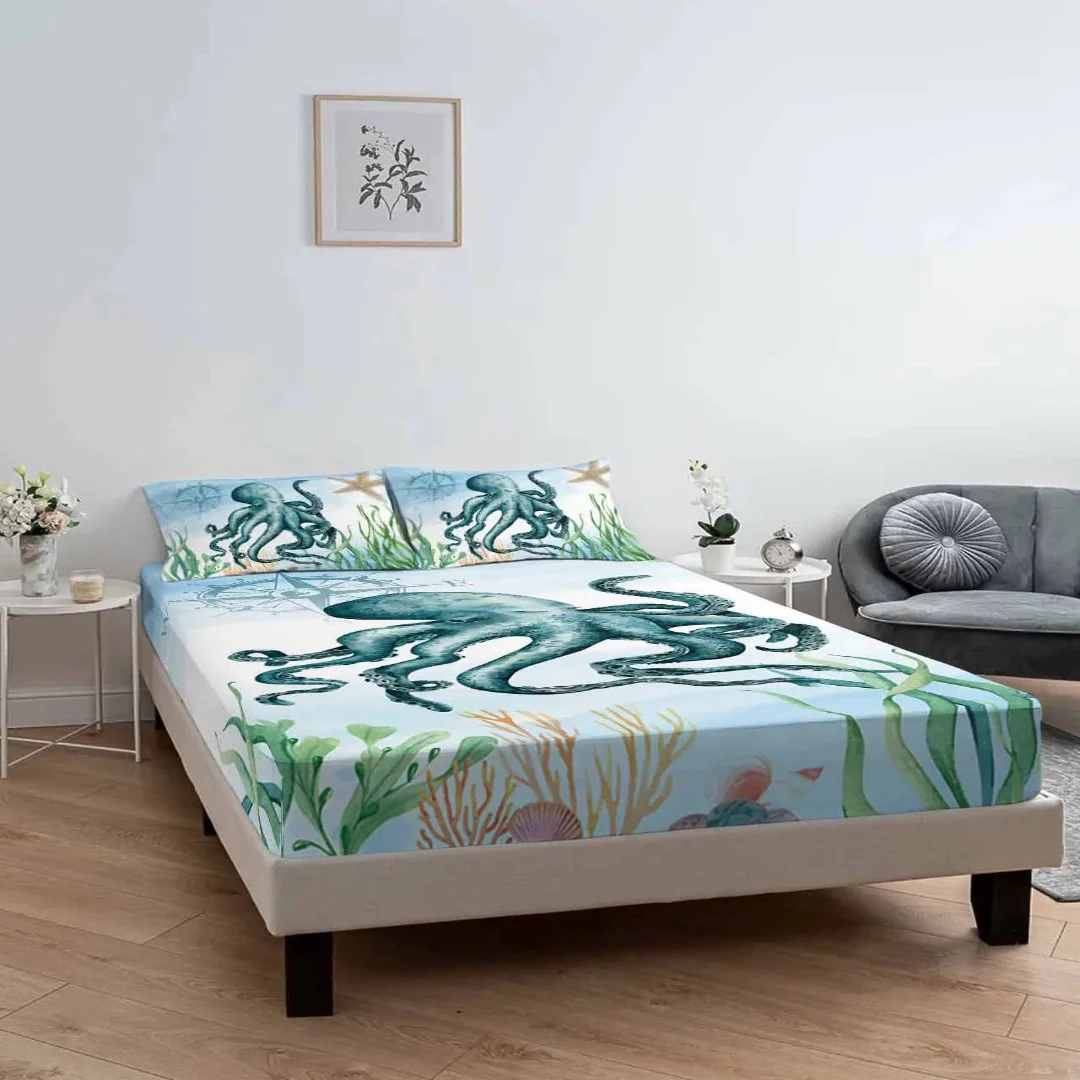 3pcs Octopus Eye Floral Comfortable Duvet Cover Bedding Set - Image 2