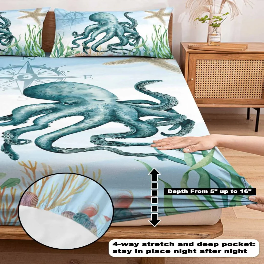 3pcs Octopus Eye Floral Comfortable Duvet Cover Bedding Set - Image 3