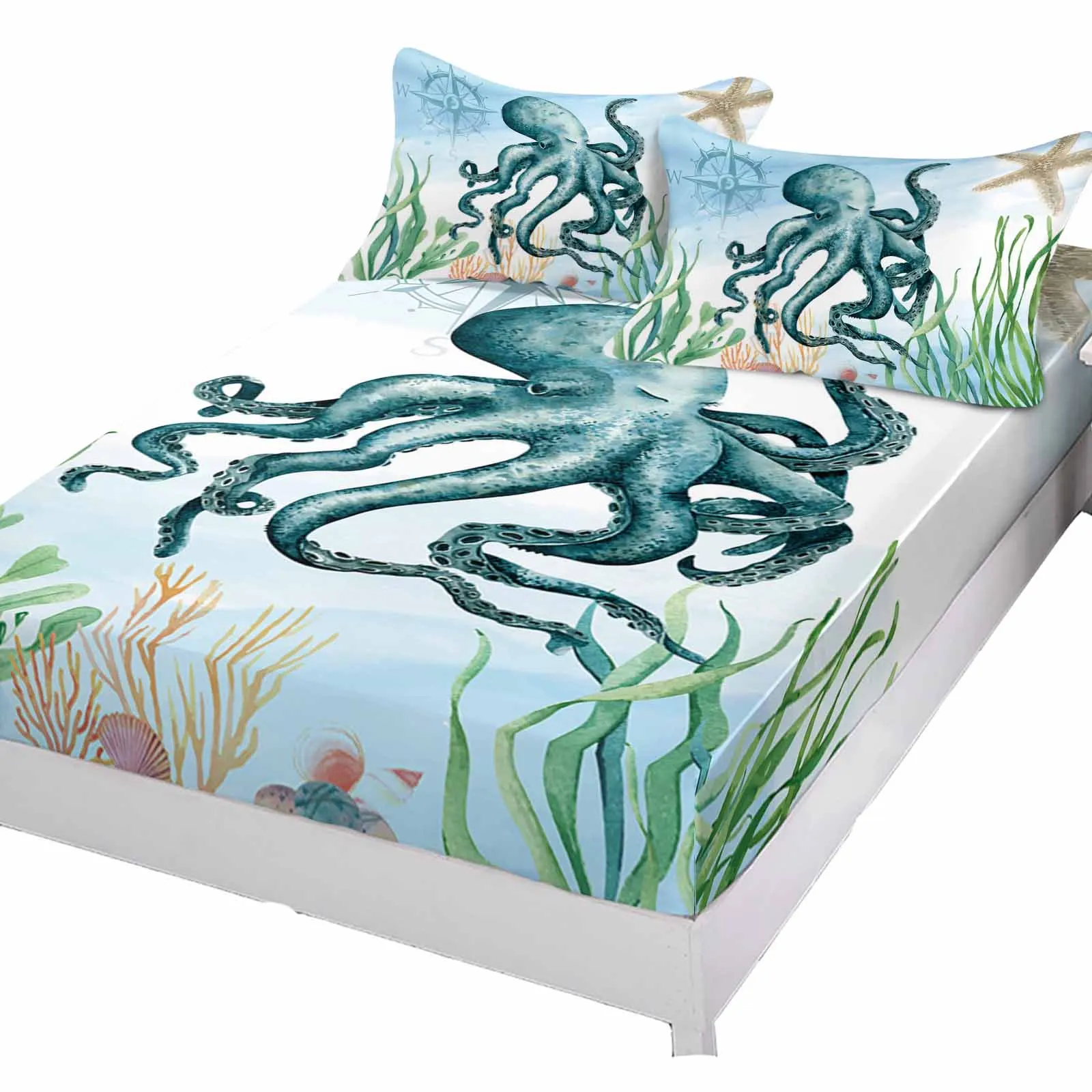 3pcs Octopus Eye Floral Comfortable Duvet Cover Bedding Set - Image 5